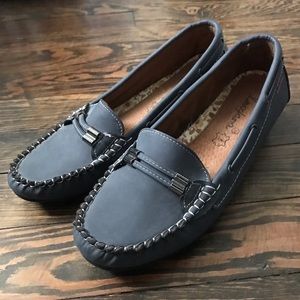 Blue Suede Loafers